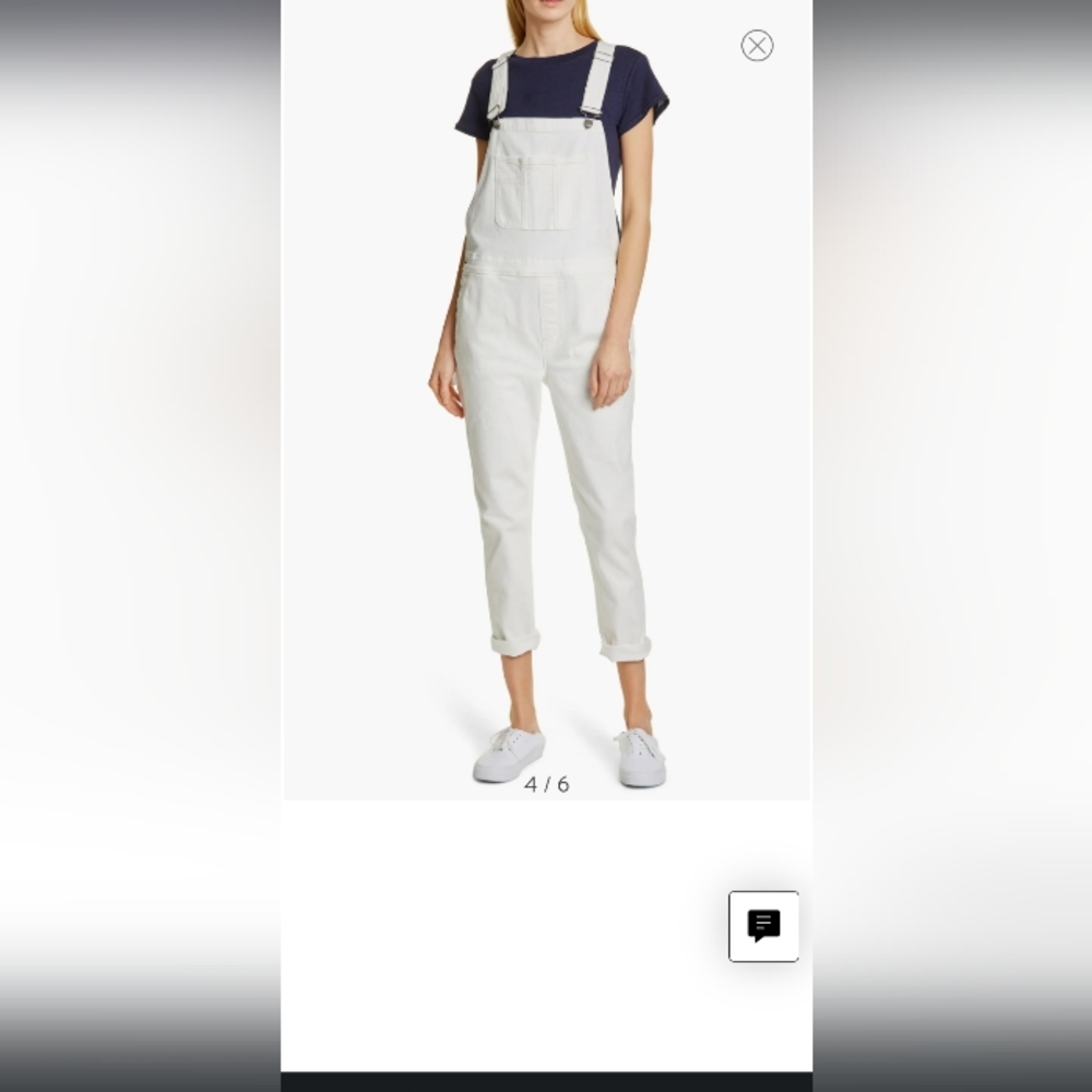 Frame overalls. Size S in white